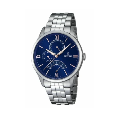 Afbeelding van Festina Retro Chronograaf, Heren, Maat: One Size, Blue