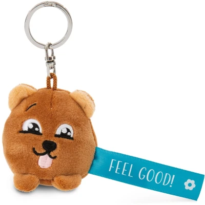 Afbeelding van Feel Good Beer sleutelhanger 5cm bruin Een trouwe metgezel voor rugzak of tas, groot en klein 62036