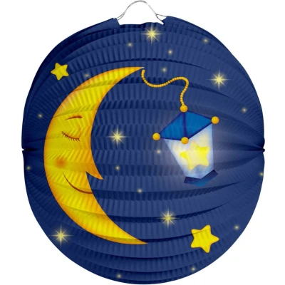 Afbeelding van Bol lampion Maan 22cm per stuk
