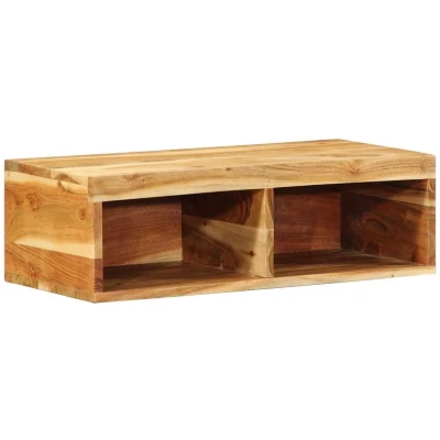 Afbeelding van vidaXL Tv meubel wandmontage 60x30x19 cm massief acaciahout