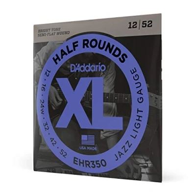 Afbeelding van D&#039;Addario EHR350 Halfround Jazz Light gitaarsnaren set