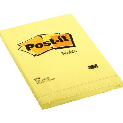 Afbeelding van Post it Notes, ft 102 x 152 mm, geel, blok van 100 vel memoblok