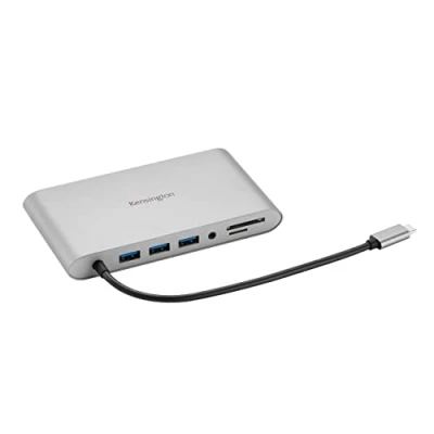 Afbeelding van Kensington UH1440P USB C 5Gbps Dual Video Driverless Mobile Dock met 85W Power Delivery Zilver