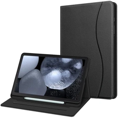 Afbeelding van Fintie Case voor Samsung Galaxy Tab S6 Lite 10.4 Inch Tablet 2020 Release Model SM P610 (Wi Fi) P615 (LTE) Multi Angle View Folio Stand Cover met Pocket, Zwart