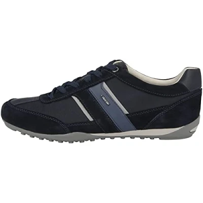 Image de Geox U Wells C Homme Baskets Sneaker Basses, Bleu marine foncé, 44 EU
