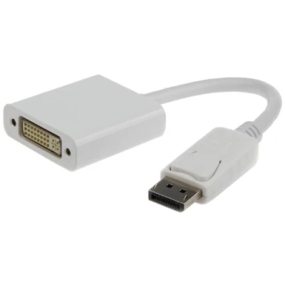 Afbeelding van DisplayPort M DVI F adapterkabel 10 cm wit