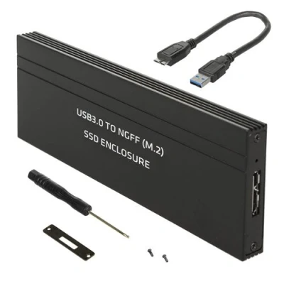 Image de Boîtier de disque dur USB 3.0 M.2 SDD NGFF jusqu&#039;à 5 Gbit/s SSD externe Adaptateur 2230/2242/2260/2280 mm Prend en charge le plug &amp; play UASP
