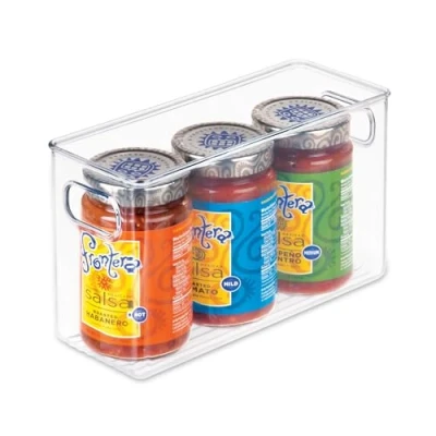 Afbeelding van iDesign Opbergbakje met handvatten 10x25x15 cm