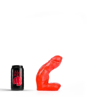 Afbeelding van All Black Matthijs Dildo 15 cm Rood