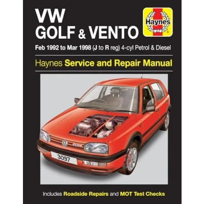 Afbeelding van VW Golf &amp; Vento Petrol Diesel (Feb 92 Mar 98)