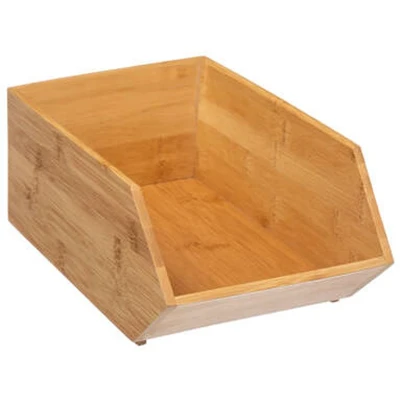 Afbeelding van 5Five Stapelbaar bamboe bakje B 17,5x31x12,5cm Hout