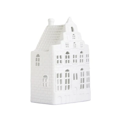 Afbeelding van &amp;Klevering Canal House Waxinelichthouder 17,5 Cm Wit