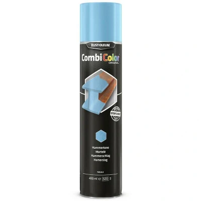 Afbeelding van Rust Oleum Combicolor Hamerslag Verf Spuitbus Licht blauw