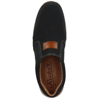 Afbeelding van Rieker Lente/zomer 08869 MocassinHeren, Blauw Pazifik Navy Amaretto 14