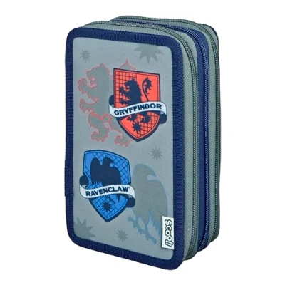Afbeelding van Scooli Harry Potter Tripledecker Schooltas gevuld met hoogwaardige pennen en accessoires Ideaal voor school, vrije tijd onderweg vanaf 6 jaar