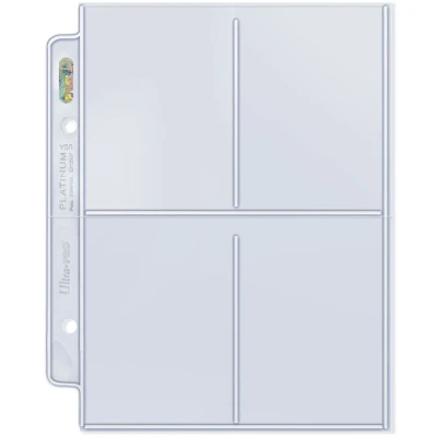 Afbeelding van Ultra Pro Premium Series 4 Pocket Mini Album Pages (100 stuks)