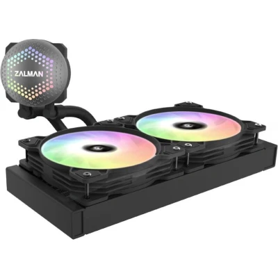 Afbeelding van Zalman ALPHA24 (Black), CPU Water Cooler 240mm Radiator (2 x 140 mm Fan), ARGB pump, Dual Blade Pump