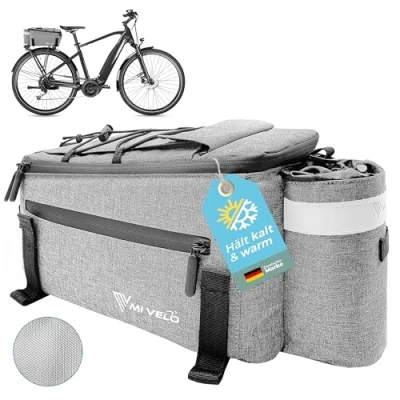 Afbeelding van MIVELO Fietstas voor bagagerek Koeltas Waterdicht 10 l Grijs