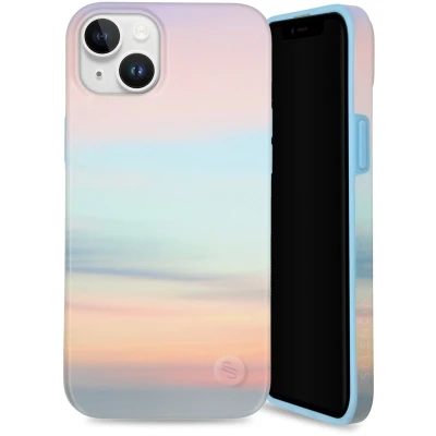 Afbeelding van Selencia Aurora Fashion Backcover geschikt voor de iPhone 15 Plus Duurzaam hoesje 100% gerecycled Sky Sunset Multicolor