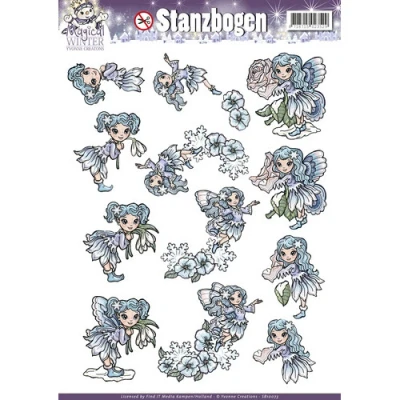 Afbeelding van Nr. 3 Magical Winter 3D Uitdrukvel Push Out Yvonne Creations