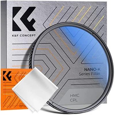 Afbeelding van K&amp;F Concept CPL filter 37 mm Slim polariserende microvezel reinigingsdoek vacuüm verpakt voor cameralens