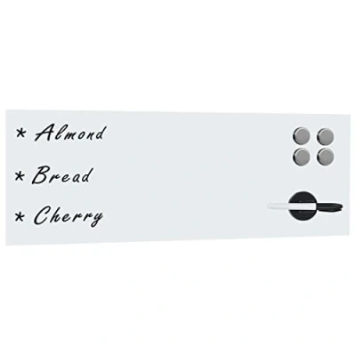 Afbeelding van vidaXL Whiteboard voor aan de wand magnetisch 60x20 cm glas