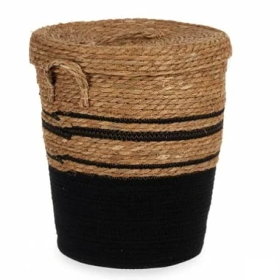 Afbeelding van Mand Bruin Zwart Zeealgen 36 x 43 cm (4 Stuks)