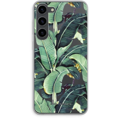 Afbeelding van Case Company® hoesje geschikt voor Samsung Galaxy S23 Plus Bananenbladeren Soft Cover Telefoonhoesje Bescherming aan alle Kanten en Schermrand
