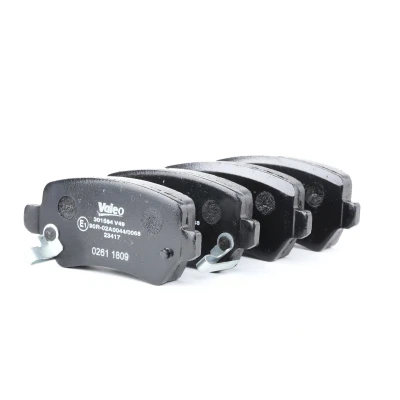 Afbeelding van VALEO 301584 Remblokkenset FIRST Achteras Incl. slijtage waarschuwingscontact Zonder anti kreukplaat OPEL: Astra H TwinTop, Van, Combo C Tour
