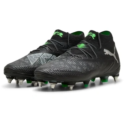 Afbeelding van Puma Future 8 Ultimate MXSG Voetbalschoenen met metalen noppen, Heren, Maat: 48.5, Black cool light gray fluo green Kunststof/ textiel