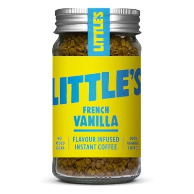 Afbeelding van Little&#039;s Gearomatiseerde koffie 2 glazen (Franse vanille en rijke hazelnoot)