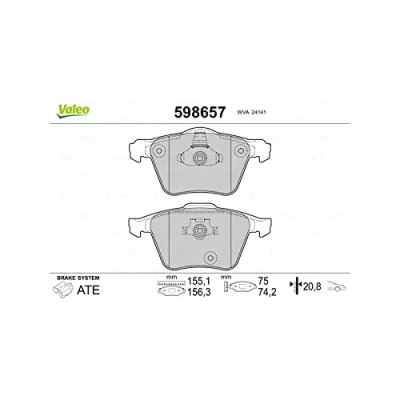 Afbeelding van Valeo Remblokset 598657