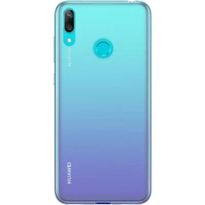 Afbeelding van Huawei Hoesje Siliconen Geschikt voor Y7 (2019) Soft Clear Backcover Transparant