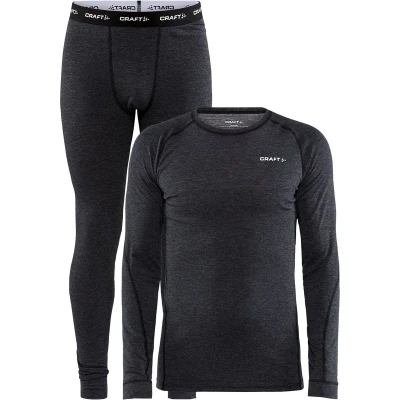 Afbeelding van Craft CORE Wool Merino Set M 1909711 Black Melange