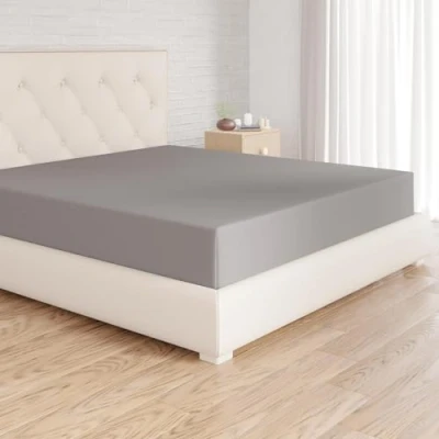 Afbeelding van Amazon Basics Microvezel hoeslaken, donkergrijs, 90 x 190 30 cm