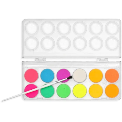 Afbeelding van Chroma Blends Neon Watercolor Paint 13 PC Set