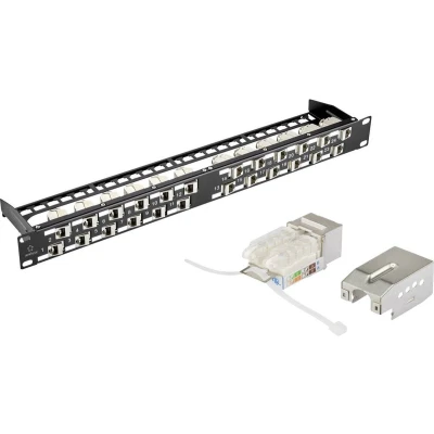 Afbeelding van Renkforce KS10 24 poorten Netwerkpatchpaneel 483 mm (19) CAT 6A 1 HE