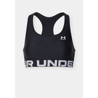 Afbeelding van Under Armour Authentics MID Branded Sportbh met medium support, Dames, Maat: Small, Black/white