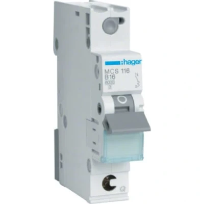 Afbeelding van Hager MCS116 Zekeringautomaat 1 fasig 16 A 230 V, 400 V