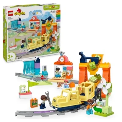 Image de LEGO® DUPLO® Town 10428 Le grand train communautaire interactif