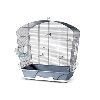 Afbeelding van Savic Vogelkooi Louise 50 Vogelverblijven 72x39x74 cm Blauw Wit