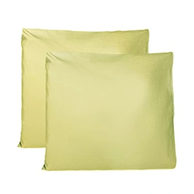 Afbeelding van FARFALLAROSSA Kussensloop, 60 x cm, 2 stuks, rechthoekig, 100% katoen, met sluiting, appelgroen