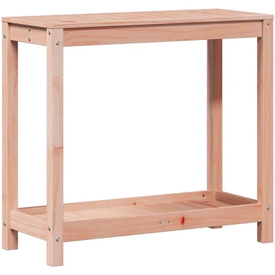 Afbeelding van Oppottafel met schap 82,5x35x75 cm massief douglashout