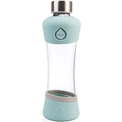 Afbeelding van Equa Active squeeze glazen waterfles 550 ml Mint
