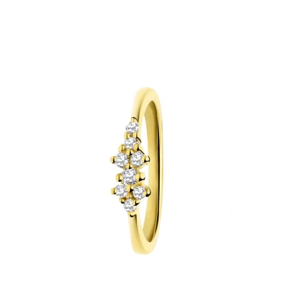 Afbeelding van Lucardi GLAM Ring, Dames, Maat: 49, Gold