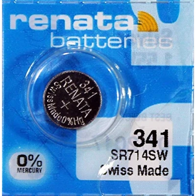 Afbeelding van RENATA Knoopcellen, zilveroxide, X341 SR714SW, 5 stuks