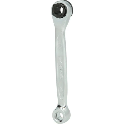 Afbeelding van KS TOOLS 503.4691 Omschakelbare Mini Bit ratelringsleutel 90 mm