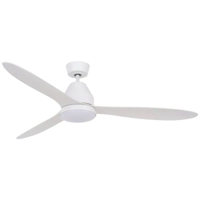 Afbeelding van Beacon Whitehaven plafondventilator wit 142 cm met licht