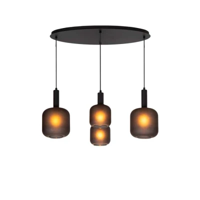 Afbeelding van Lucide ELOISE Hanglamp 4xE27 Zwart