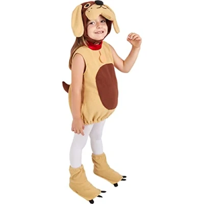 Afbeelding van Funidelia Speelgoed Kostuum voor jongens Dieren, Puppy kinderen Accessoire verkleedkleding en rekwisieten Halloween, carnaval &amp; feesten Maat 92 97 cm Bruin